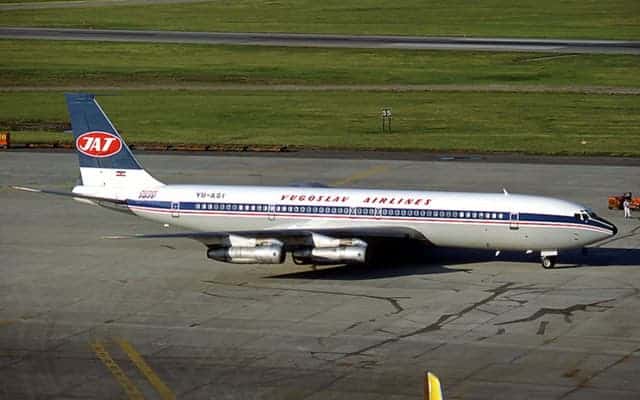 Boeing 707 Yugoslav airlines