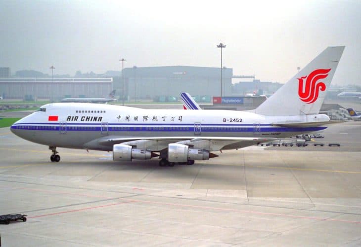 Air China Boeing 747SP J6 at ZRH in 1997