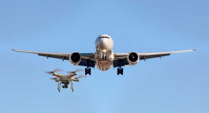 Drone and Airplane