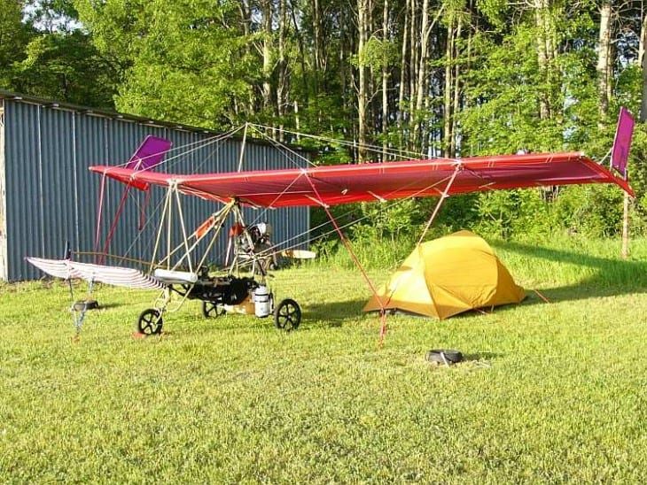 Fly camping with a DFE Ascender III C two seater