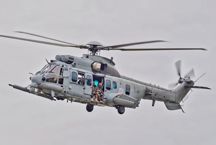 French Air Force EC725 on lift off