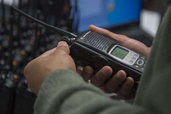 Handheld radio used by military