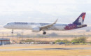 Hawaiian Airlines Airbus A321 271N landing.
