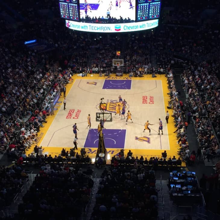 Los Angeles Lakers on Staples Center