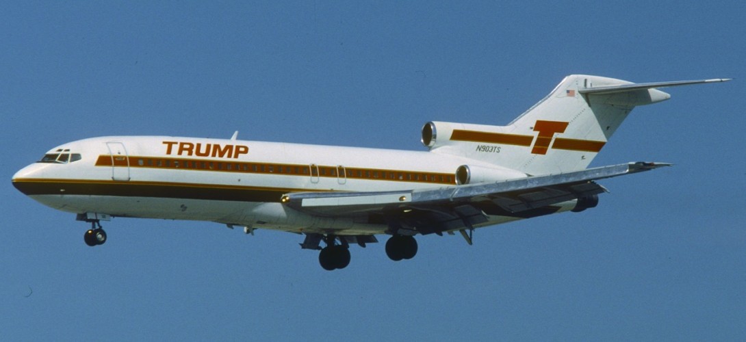 Trump Shuttle Boeing 727 25 at MIA in March 1992