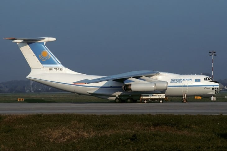 UN 76435 the Kazakhstan Airlines aircraft involved in the accident.