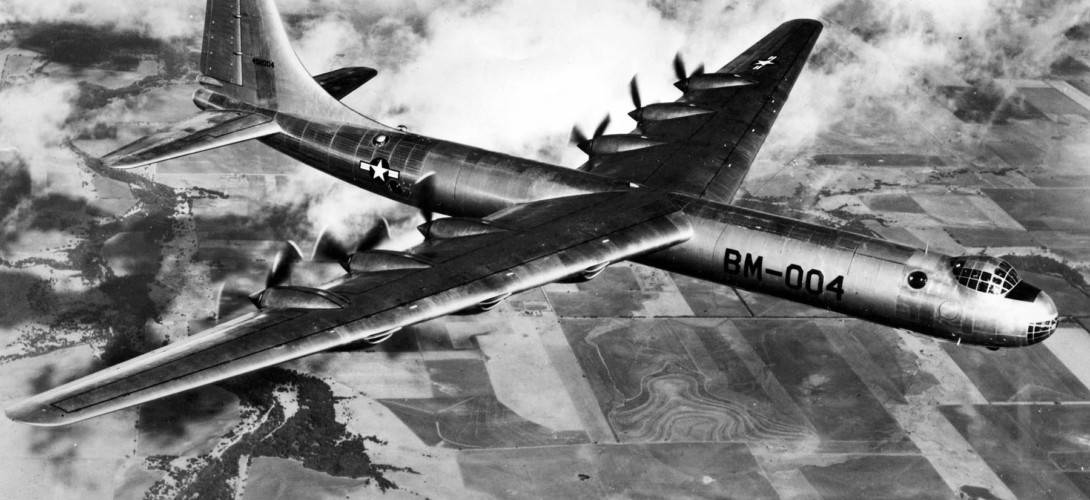 USAF Convair B 36A Peacemaker in flight.